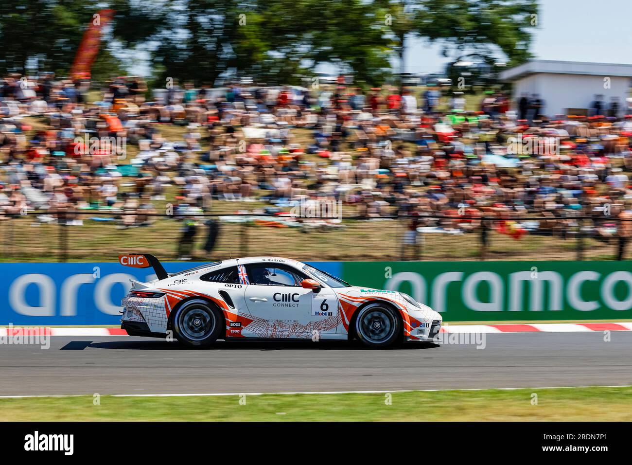 Budapest, Hongrie. 22 juillet 2023. #6 Gustav Burton (Royaume-Uni, Fach Auto Tech), Porsche Mobil 1 Supercup à Hungaroring le 22 juillet 2023 à Budapest, Hongrie. (Photo de HIGH TWO) crédit : dpa/Alamy Live News Banque D'Images