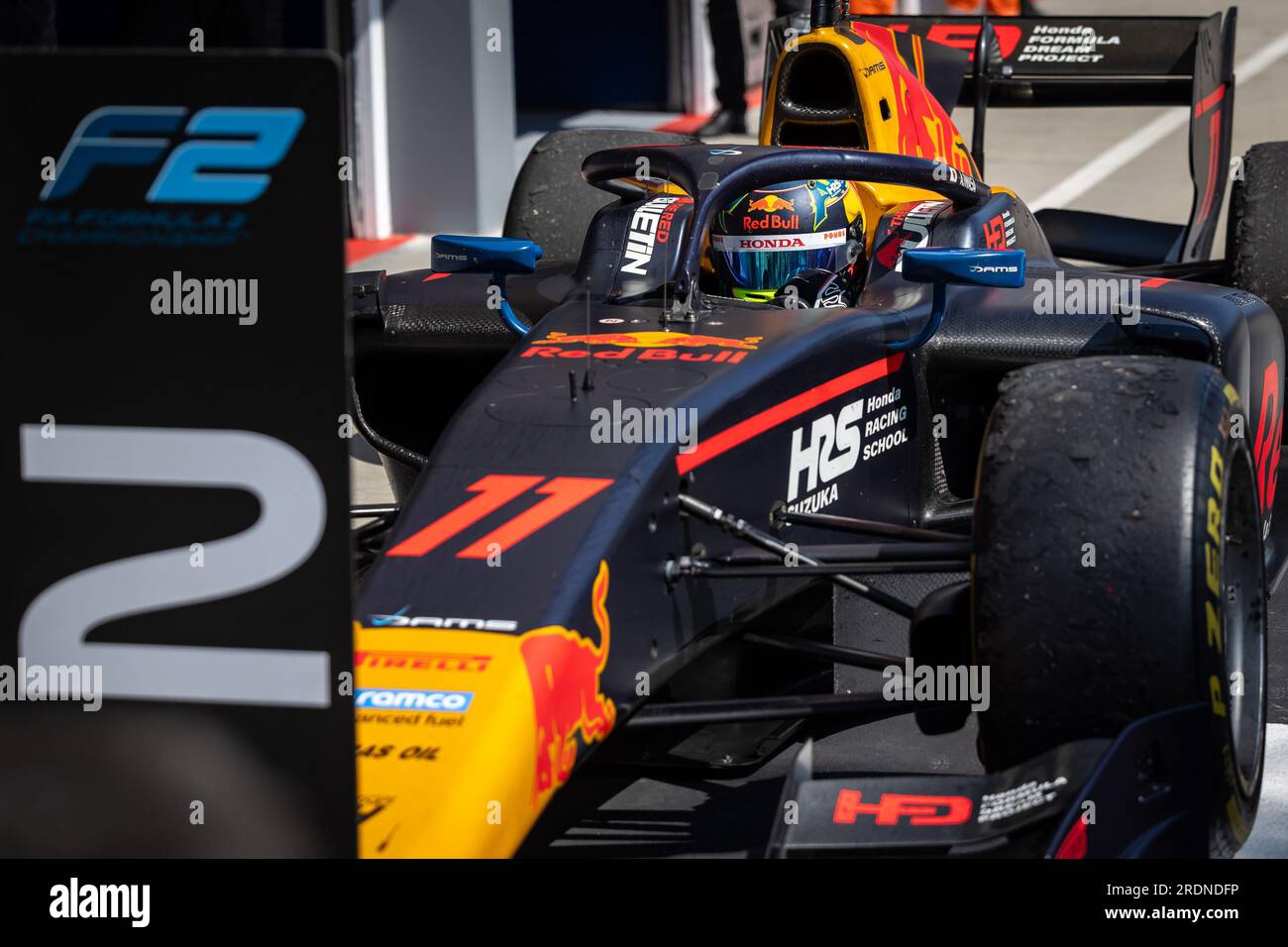 IWASA Ayumu (jpn), DAMS, Dallara F2, portrait lors de la 9e manche du Championnat FIA de Formule 2 2023 du 21 au 23 juillet 2023 sur le Hungaroring, à Mogyorod, Hongrie Banque D'Images