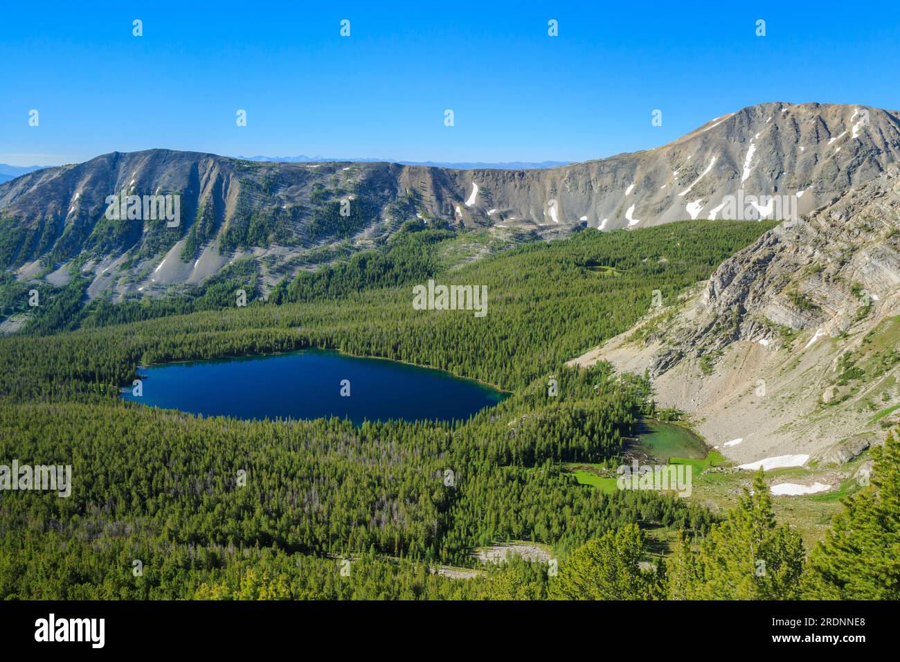 lac seymour supérieur dans la nature sauvage anaconda près d'anaconda, montana Banque D'Images