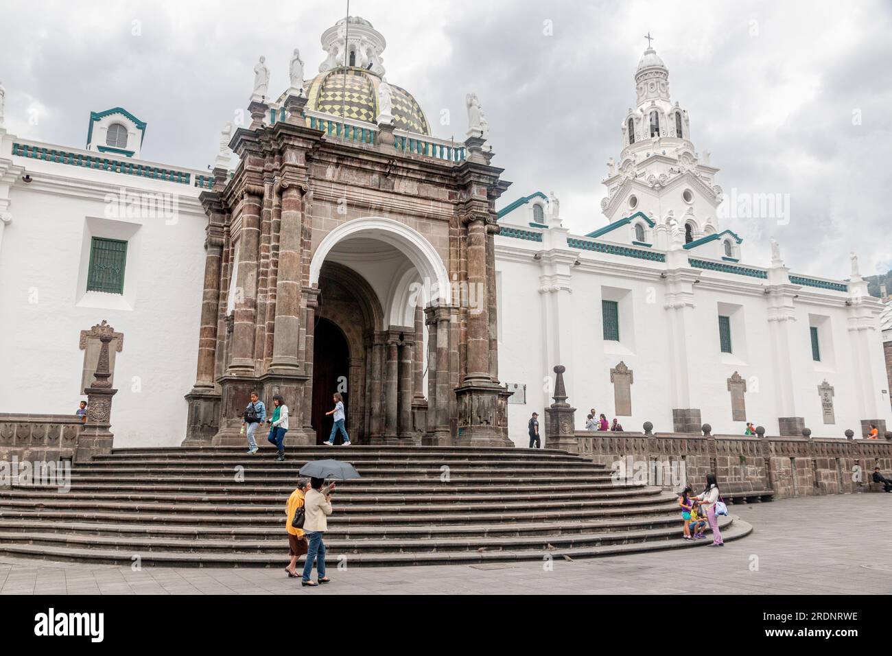 Catedral Metropolitana de Quito (Cathédrale Métropolitaine de Quito) dans le centre historique de la ville. Banque D'Images