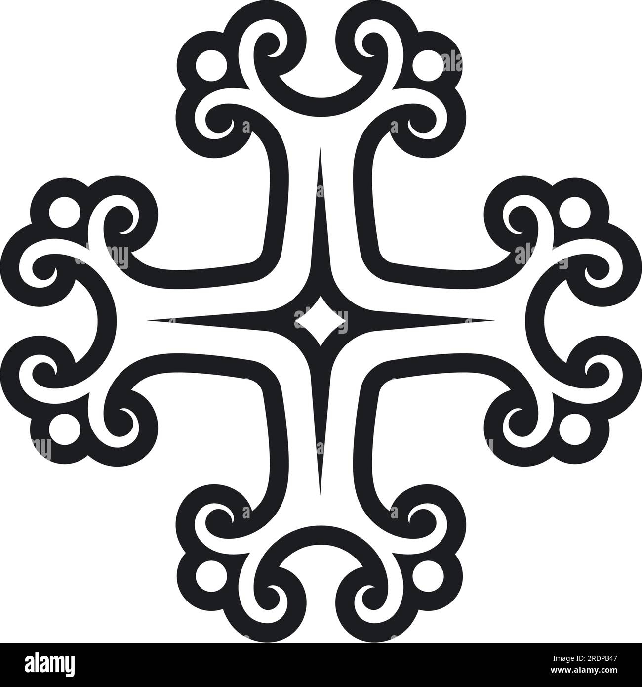 modèle de conception d'illustration vectorielle d'icône de croix chrétienne Illustration de Vecteur