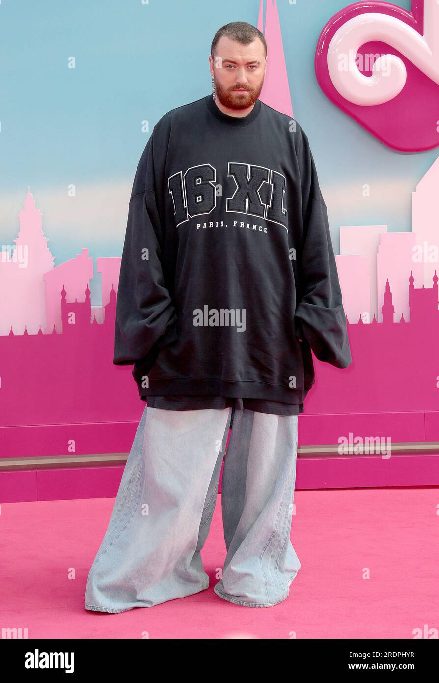 12 juillet 2023 - Londres, Angleterre, Royaume-Uni - Sam Smith assiste à la première européenne de Barbie, Cineworld Leicester Square Banque D'Images
