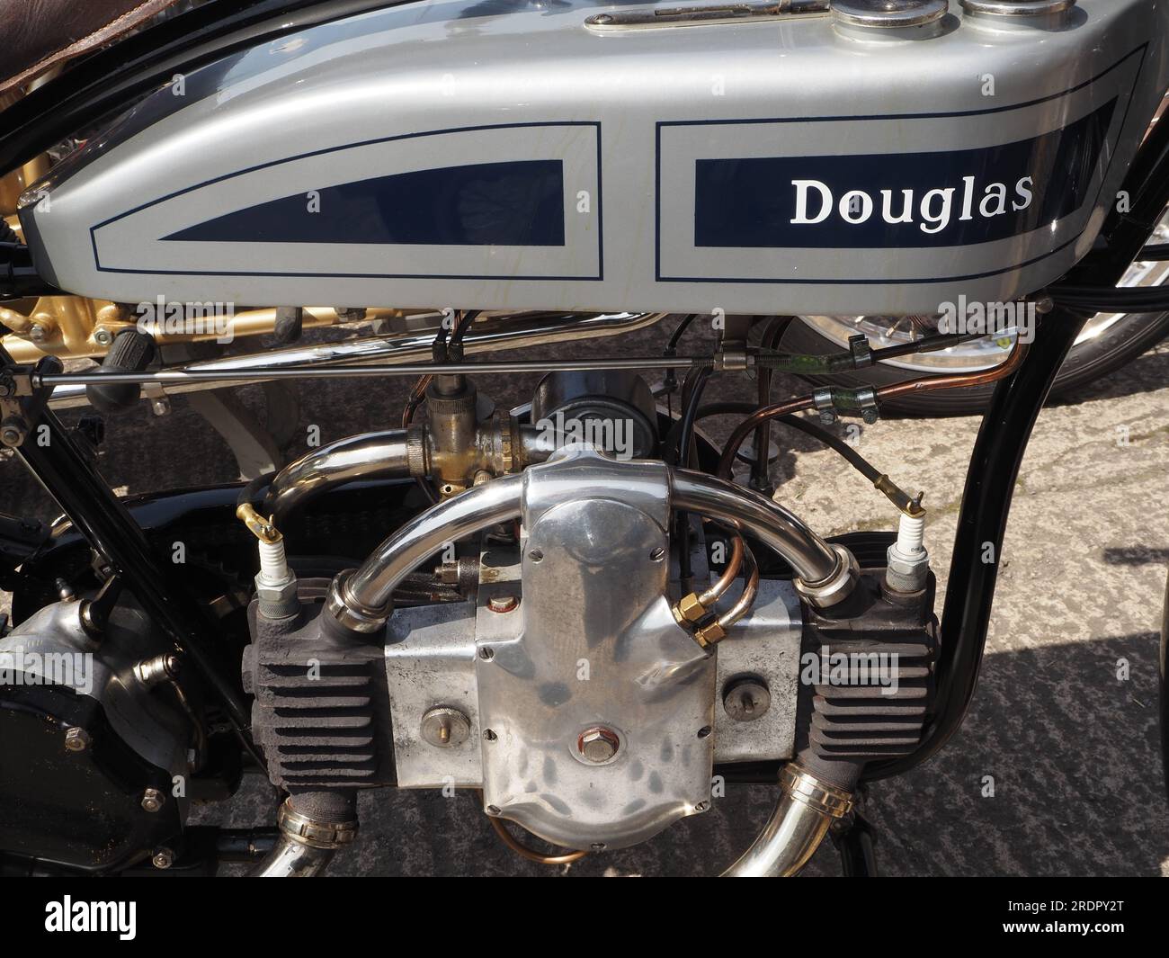 Douglas Motorcycle à la Douglas cavalcade, Warmley, mai 2023 Banque D'Images