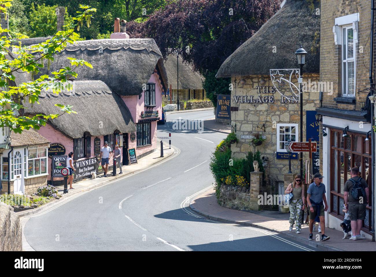 Vieux Village de Shanklin, High Street, Shanklin, Isle of Wight, Angleterre, Royaume-Uni Banque D'Images