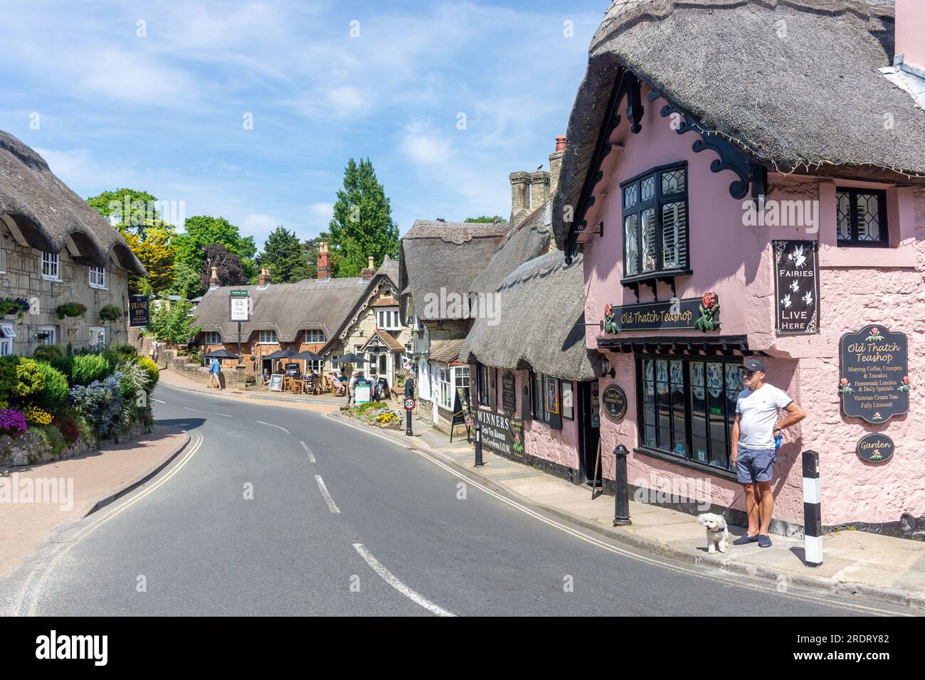 Shanklin Old Village, Church Road, Shanklin, Île de Wight, Angleterre, Royaume-Uni Banque D'Images