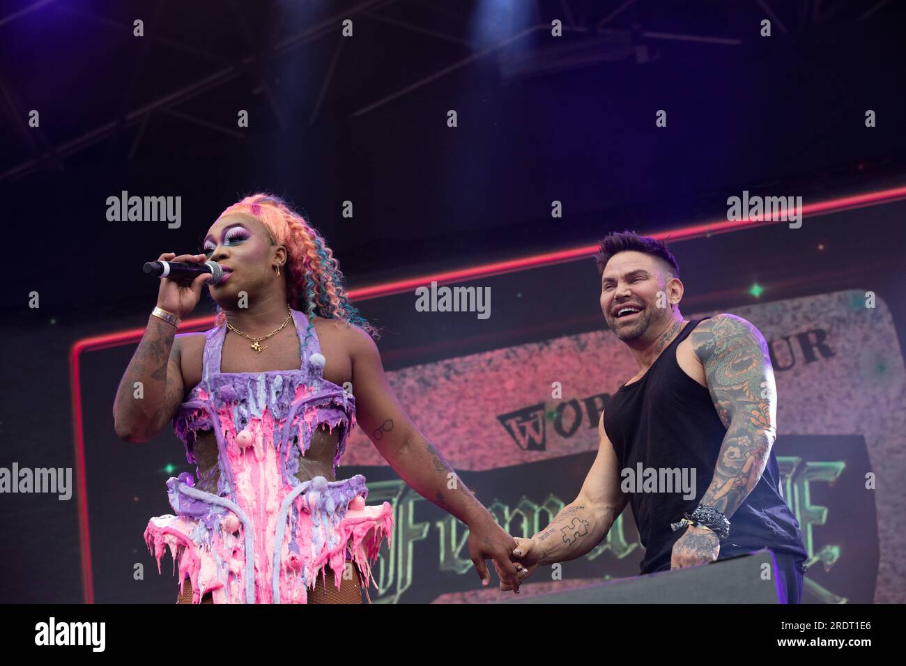 Todrick Hall est un chanteur, chorégraphe et YouTuber américain. Il attire l'attention nationale lors de la neuvième saison du concours de chant télévisé Banque D'Images