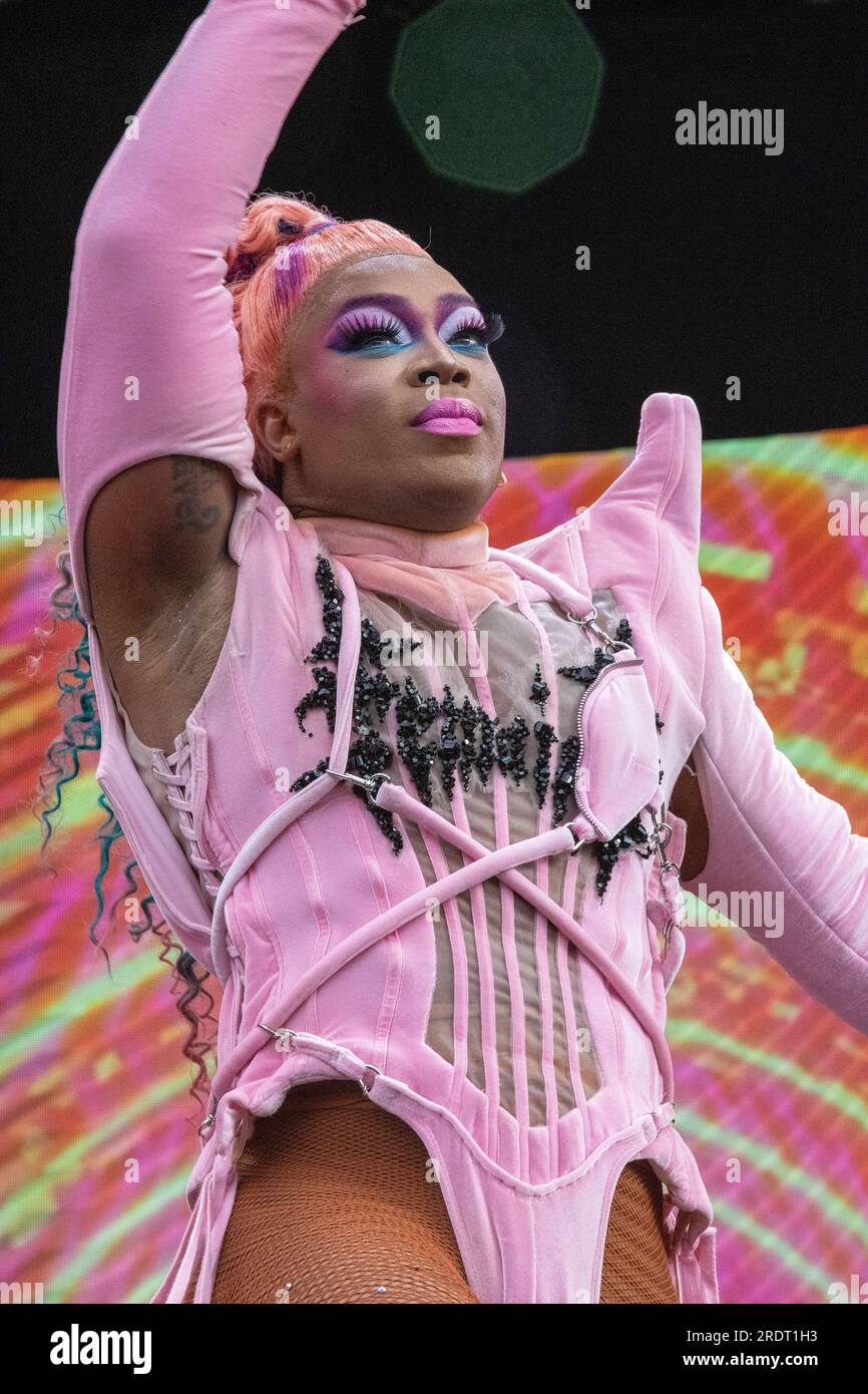 Todrick Hall est un chanteur, chorégraphe et YouTuber américain. Il attire l'attention nationale lors de la neuvième saison du concours de chant télévisé Banque D'Images