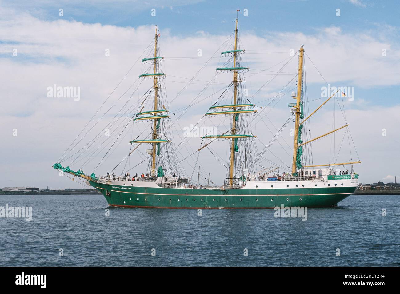 Alexander von Humboldt II dans la course 2023, voiliers quittant Hartlepool sur Teesside Nord-est de l'Angleterre Banque D'Images