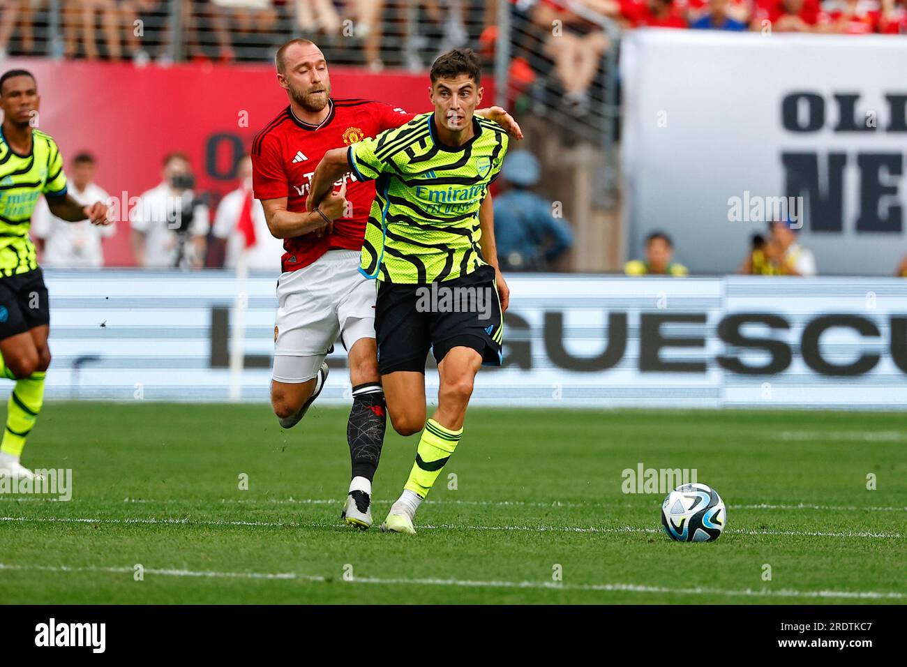 EAST RUTHERFORD, NJ - JULY 22: Kai Havertz #29 of Arsenal during the Champions Tour soccer game against Manchester United on July 22, 2023 at MetLife Stadium in East Rutherford, New Jersey. (Photo by Rich Graessle/Icon Sportswire) (Icon Sportswire via AP Images) Banque D'Images