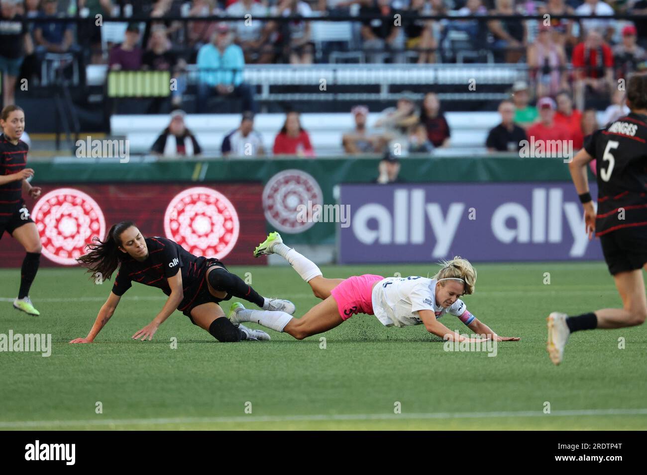 21 juillet 2023 ; Portland, Oregon, États-Unis; San Diego Wave au Portland Thorns FC dans un match NWSL à Providence Park. (Crédit photo : Al Sermeno/KLC fotos) Banque D'Images