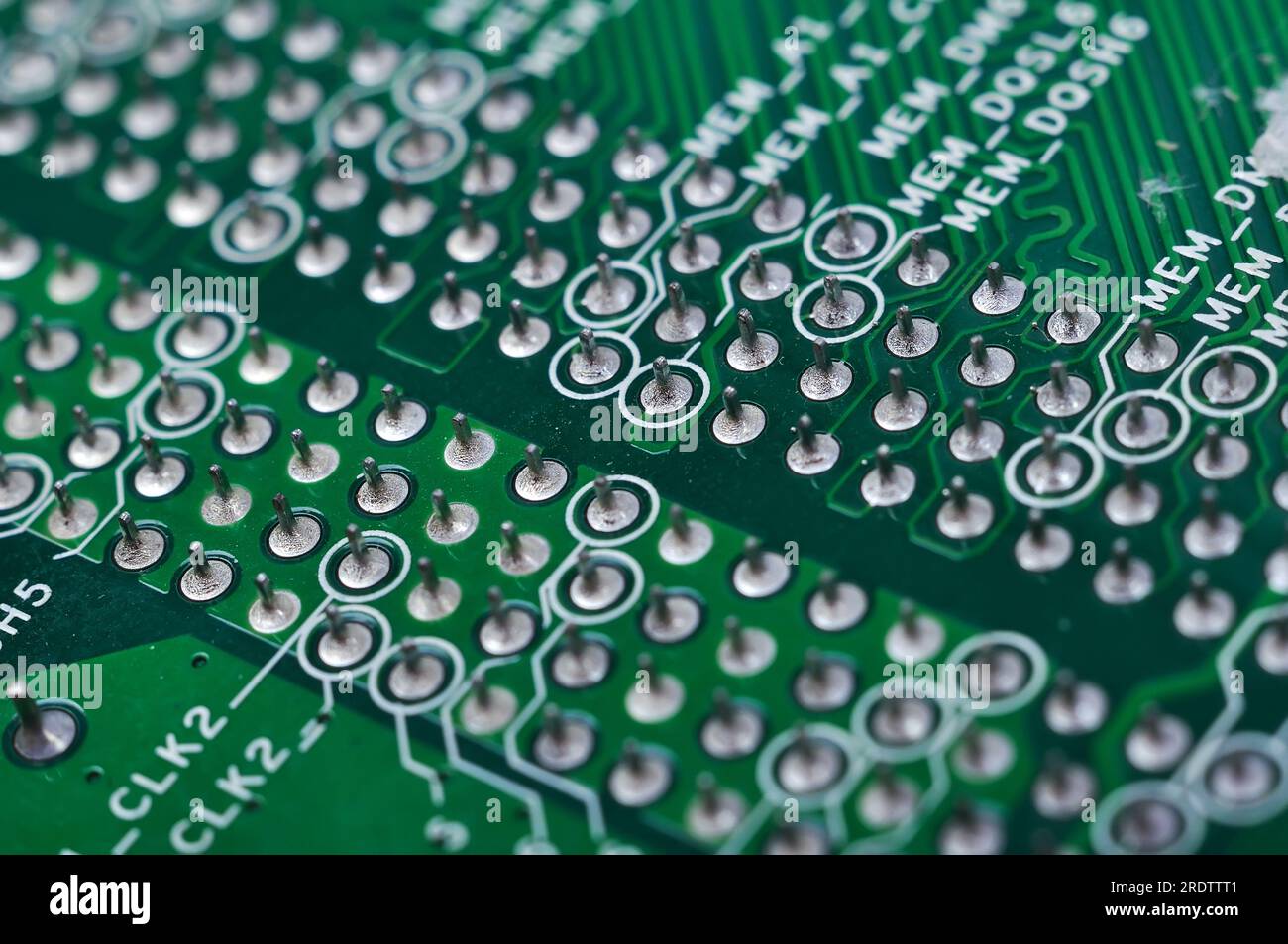 Micropuces et circuit, gros plan Banque D'Images