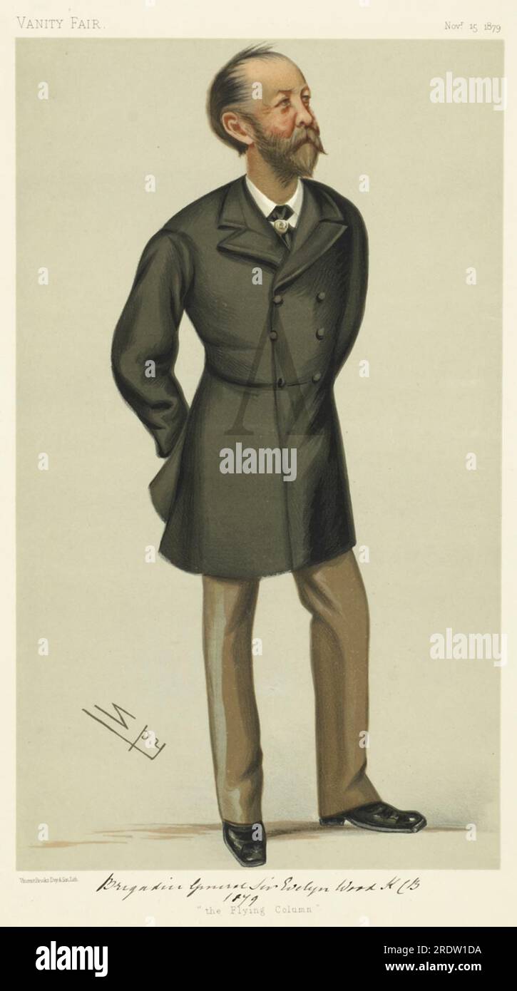 La colonne volante 1879 de Leslie Ward Banque D'Images