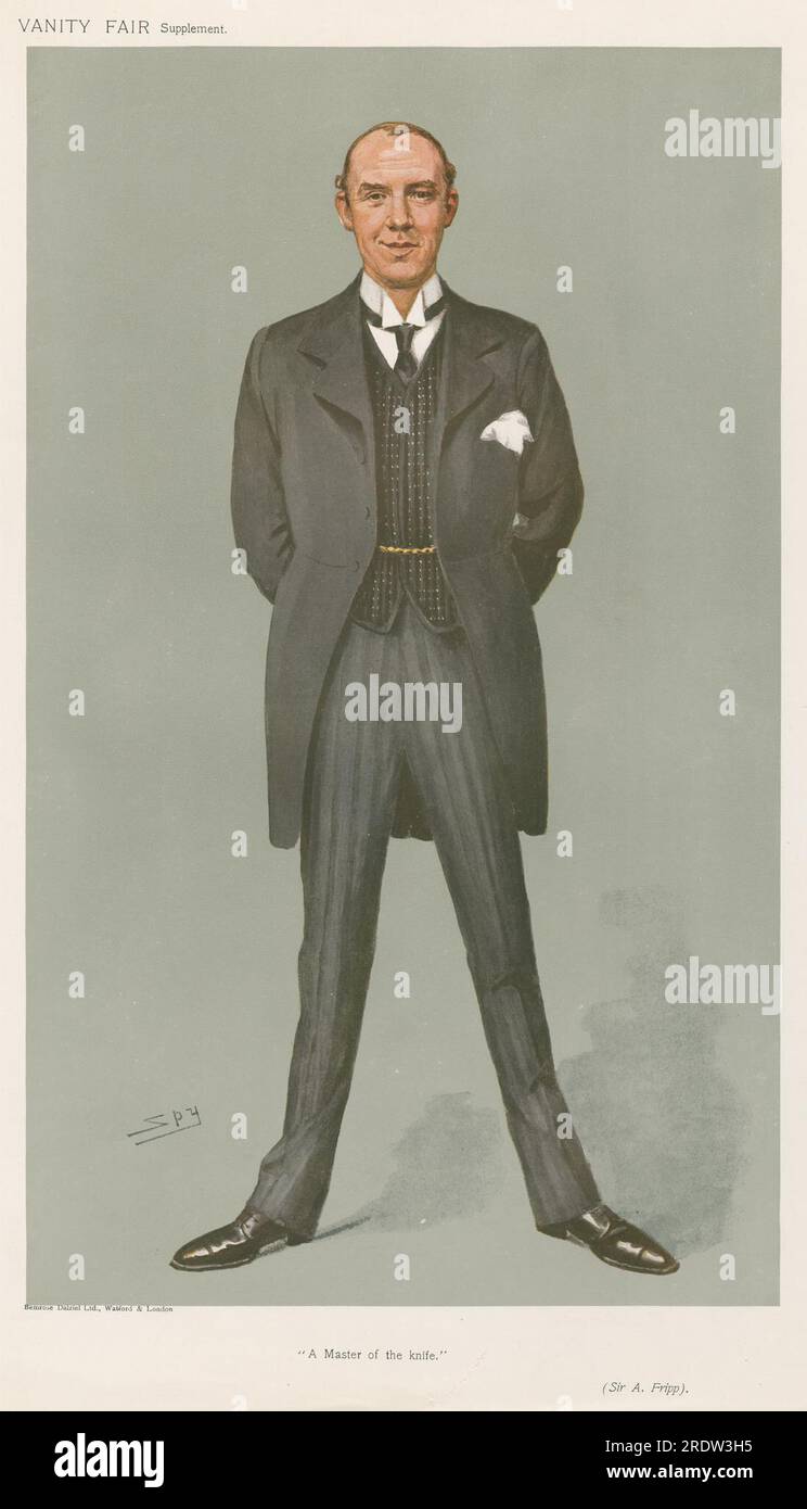 Vanity Fair - médecins et scientifiques. "Un maître du couteau". Sir A. Fripp. 1907 par Leslie Ward Banque D'Images