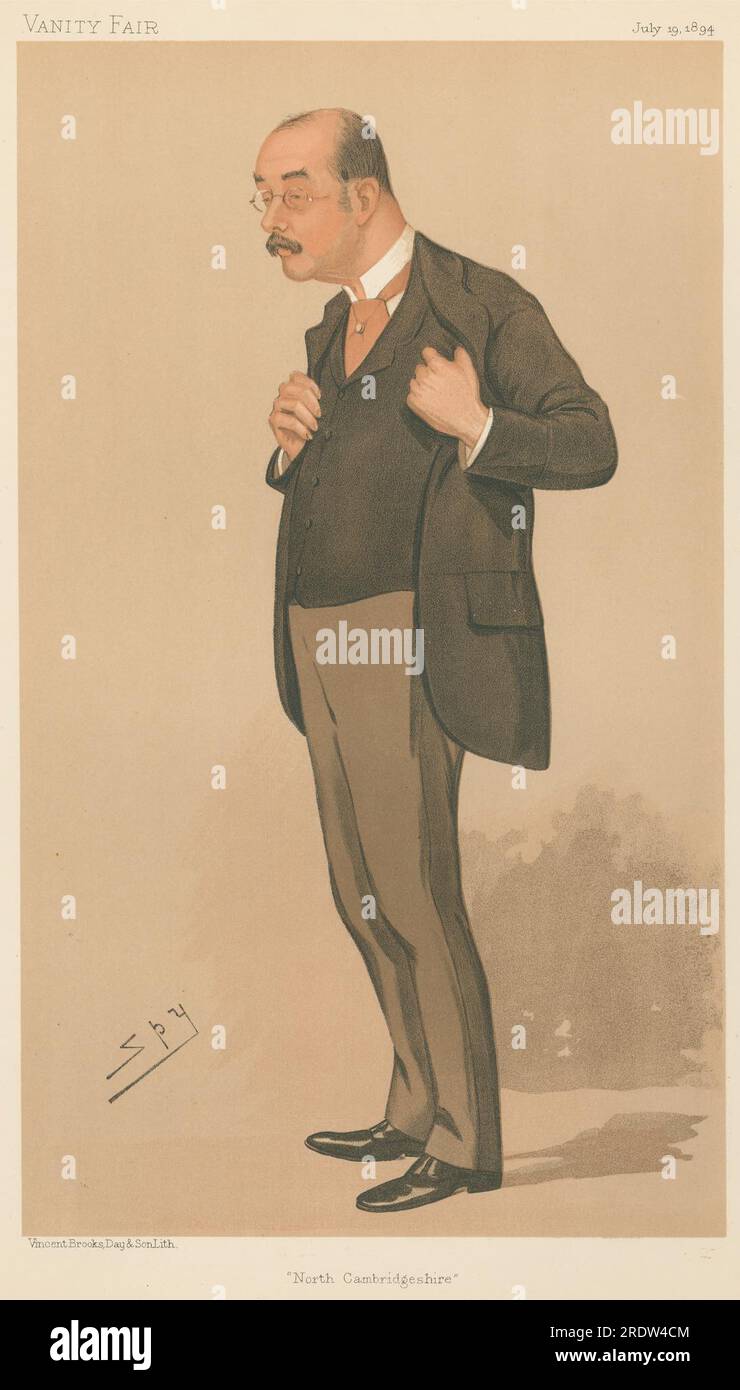 Politiciens - Vanity Fair - 'North Cambridgeshire', l'hon. Arthur George Brand. 19 juillet 1884 1884 par Leslie Ward Banque D'Images