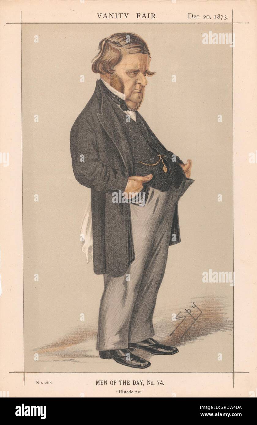 Vanity Fair - artistes. « Art historique ». M. G.W. Ward. 20 décembre 1873 1873 par Leslie Ward Banque D'Images