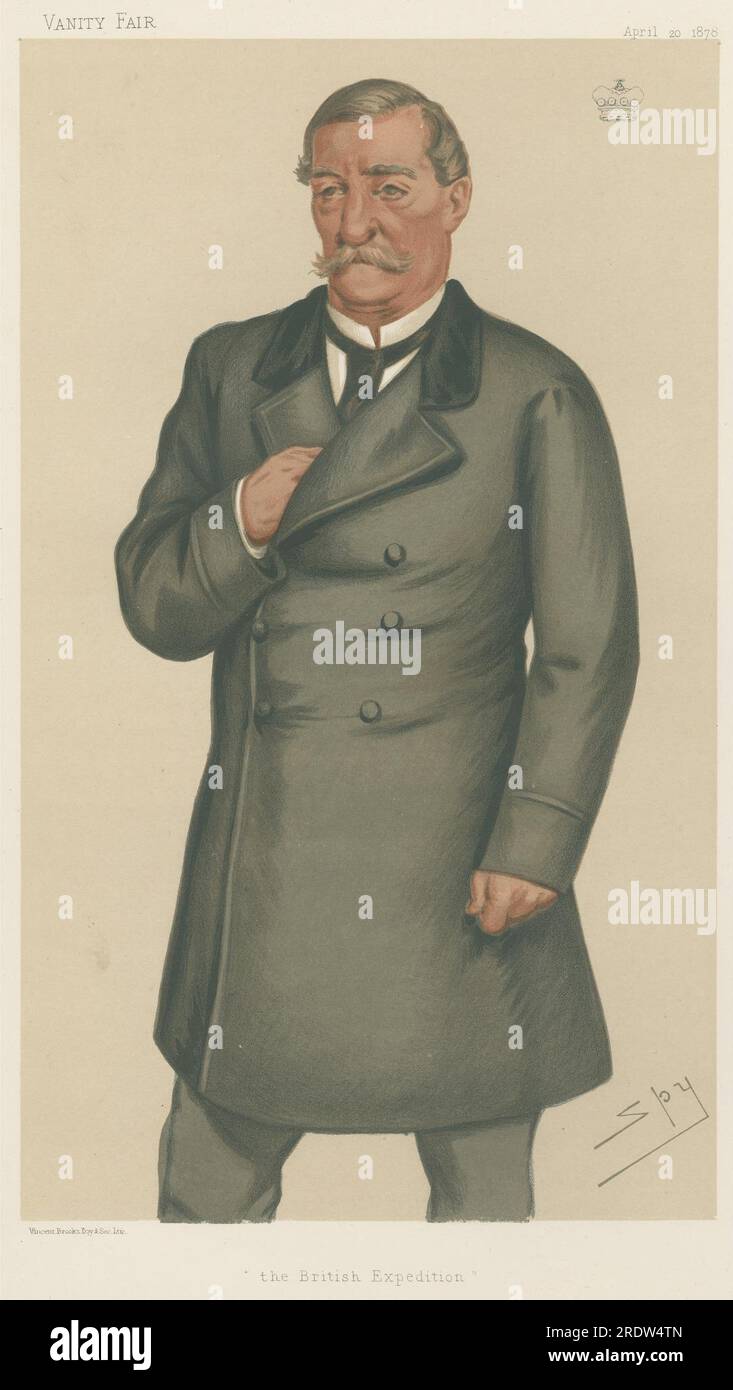 Politiciens - Vanity Fair. 'L'expédition britannique'. Général Lord Napier de Magdala. 20 avril 1878 1878 par Leslie Ward Banque D'Images