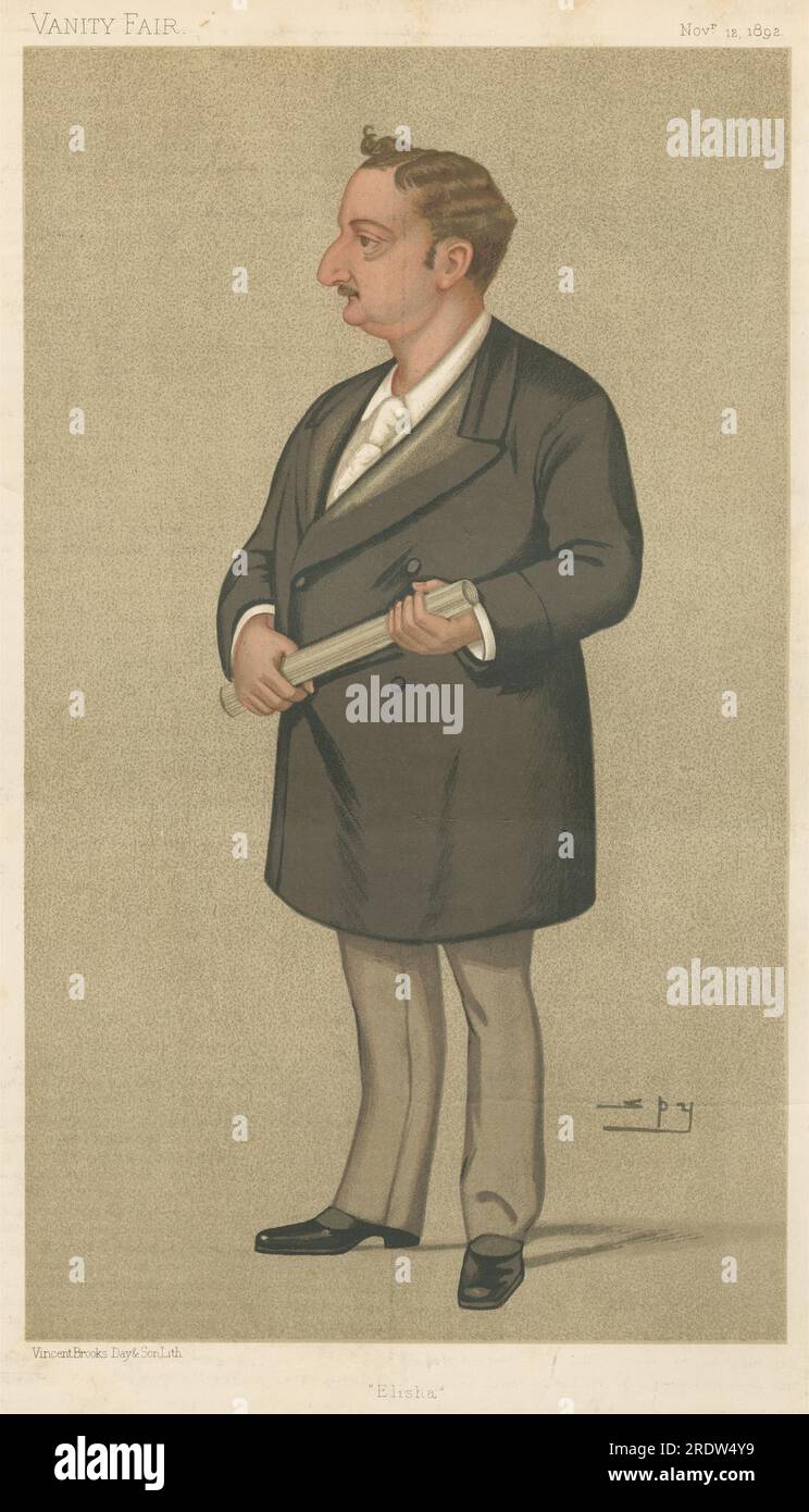 Politiciens - Vanity Fair. 'Elisha'. M. John Edward Redmond. 12 novembre 1892 1892 par Leslie Ward Banque D'Images