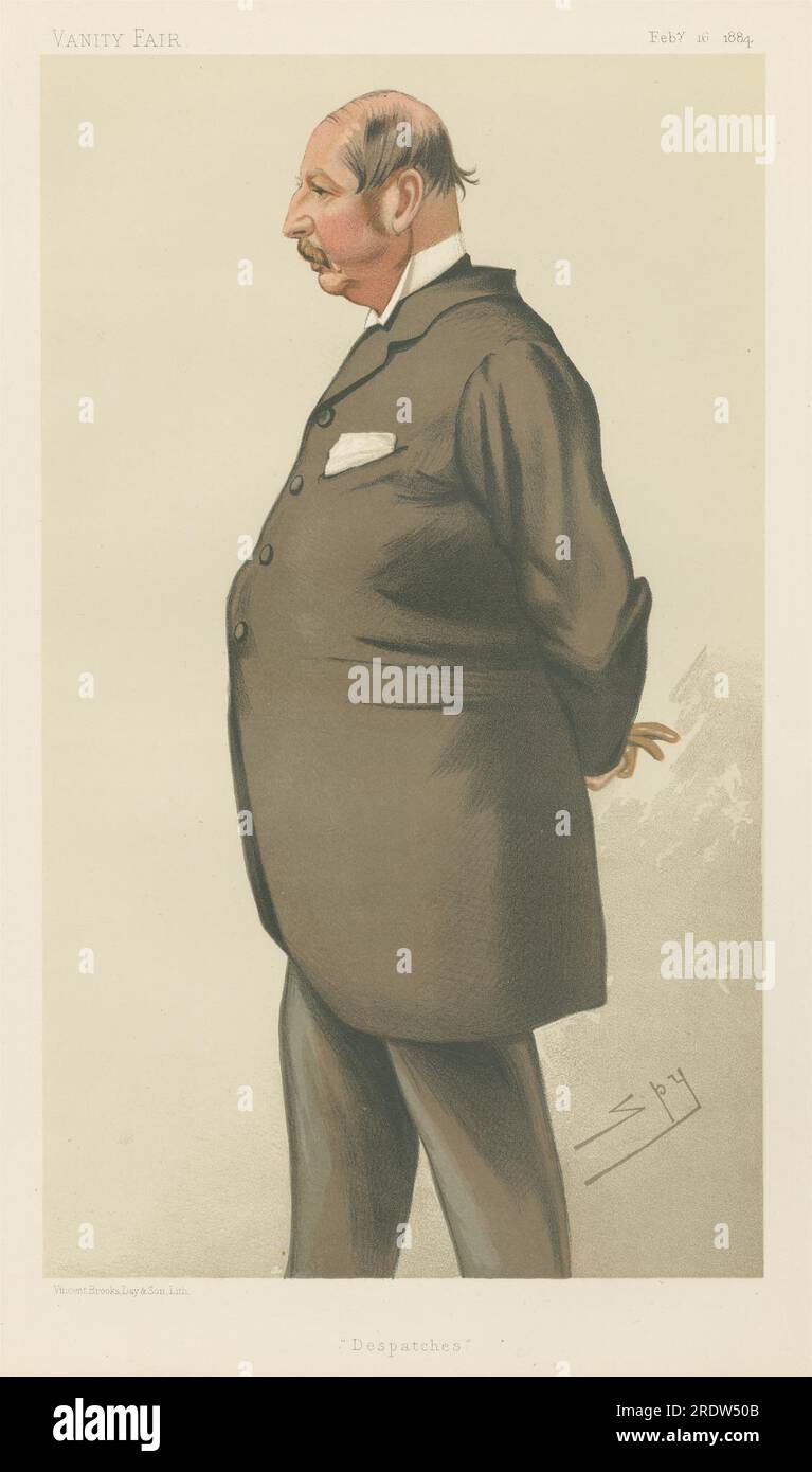 Politiciens - Vanity Fair. 'Envois'. Capitaine Conway Seymour. 16 février 1884 1884 par Leslie Ward Banque D'Images