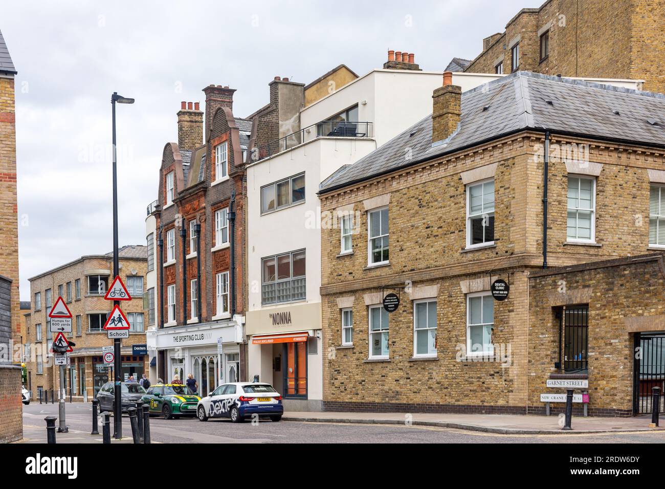 Garnet Street, Wapping, London Borough of Tower Hamlets, Greater London, Angleterre, Royaume-Uni Banque D'Images