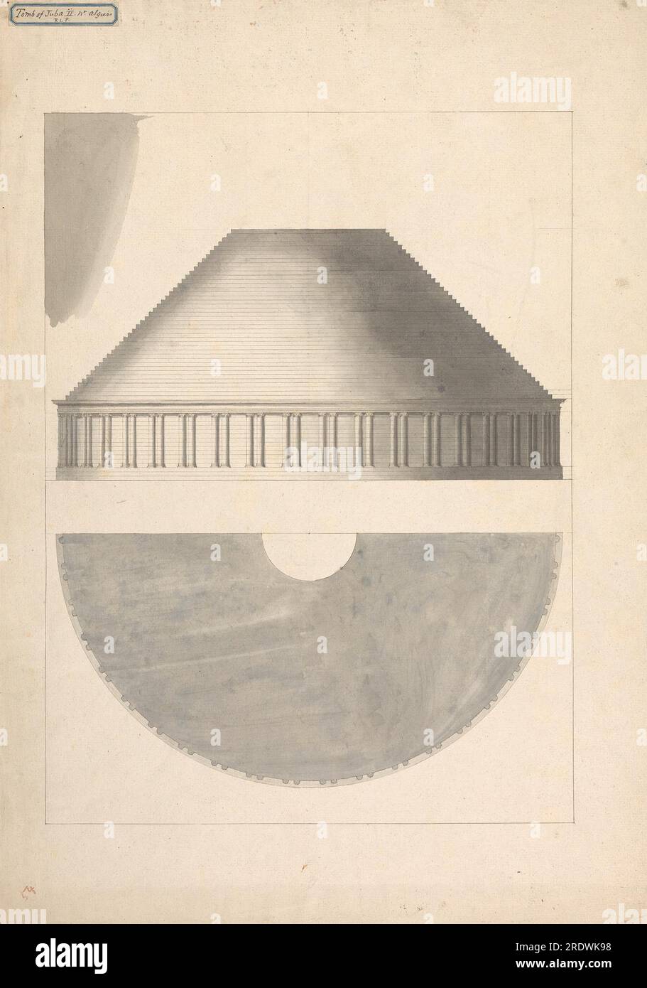 Tombe de Juba II près d'Alger par James Bruce Banque D'Images