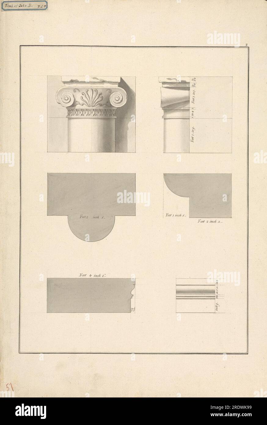 Tombe de Juba II près d'Alger par James Bruce Banque D'Images