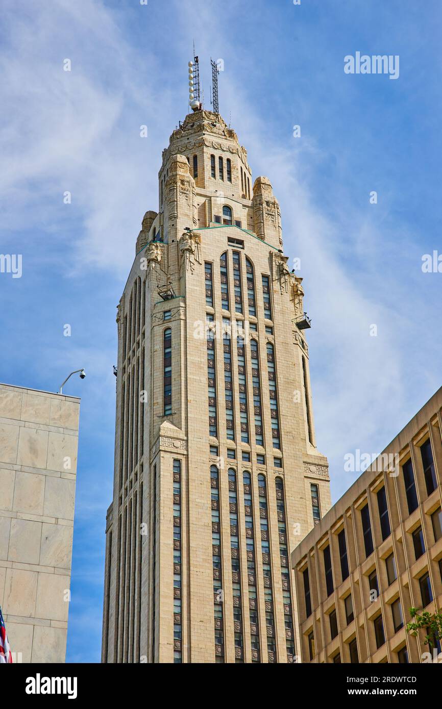 Tour Leveque dans Columbus Ohio tir vertical Banque D'Images