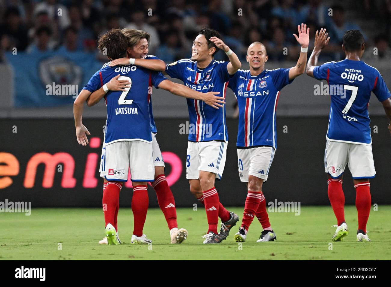 National Stadium, Tokyo, Japan. 23rd July, 2023. Ken Matsubara (F. Marinos), FYokohama F.Marinos team group, July 23, 2023 - Football/Soccer : Friendly match between Yokohama F.Marinos 3-5 Manchester City at National Stadium, Tokyo, Japan. Credit: MATSUO.K/AFLO SPORT/Alamy Live News Banque D'Images