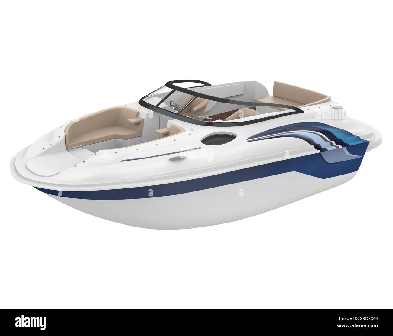 Isolé en hors-bord Banque D'Images