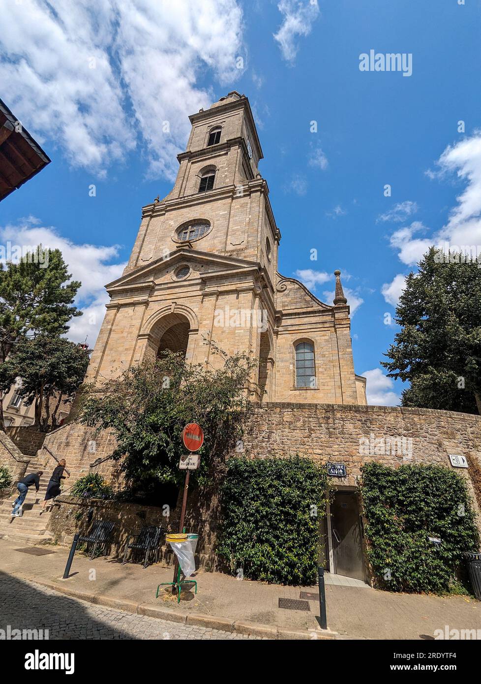 (C) Denis TRASFI / MAXPPP - France, Bretagne, Morbihan, ville de vannes le 21 juillet 2023 - Église Saint-Patern / France, Brittany, Morbihan, City of Banque D'Images