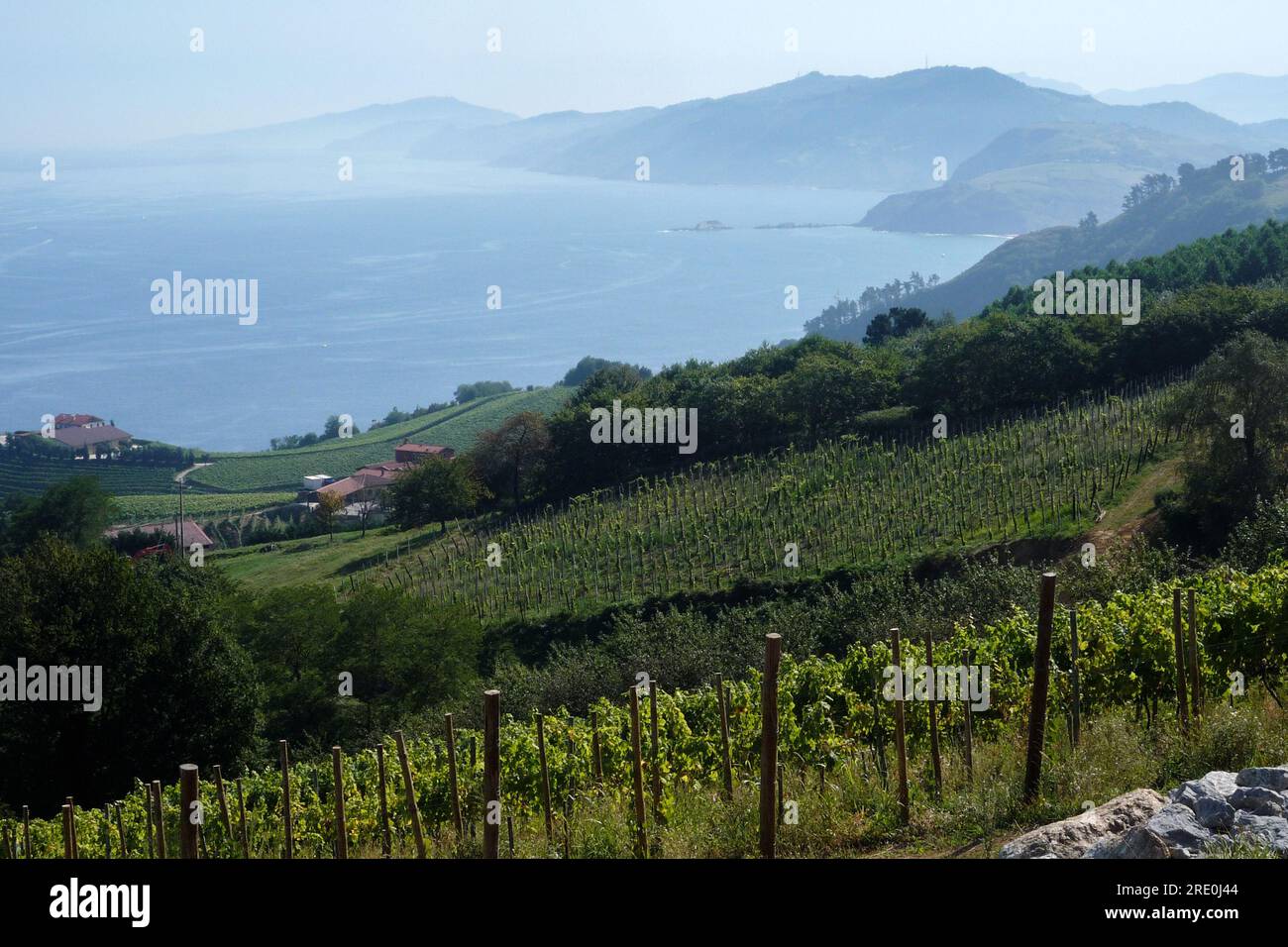 Zarautz, pays Basque Banque D'Images