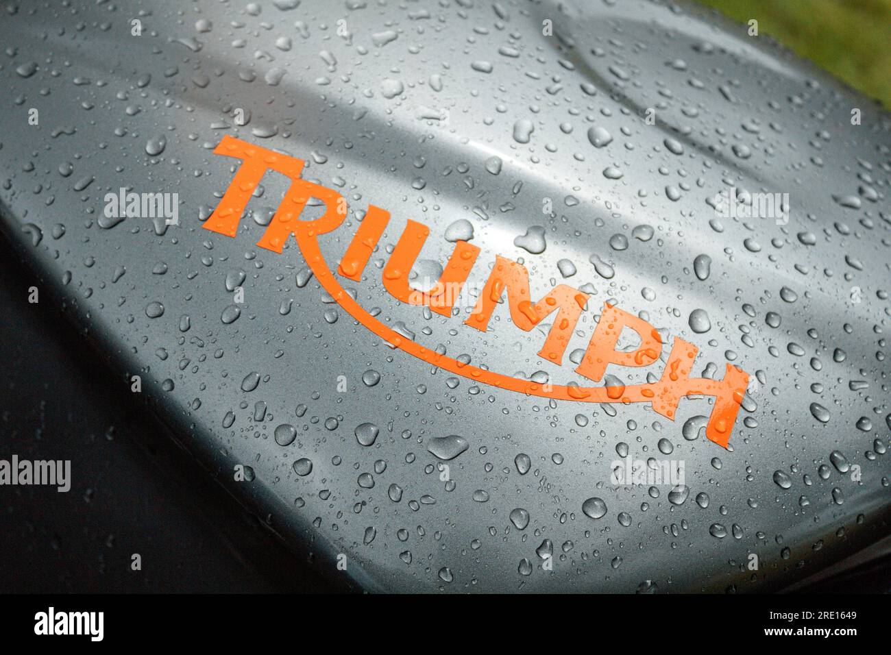 Triumph moto. Rochdale Classic car Show 2023. Banque D'Images