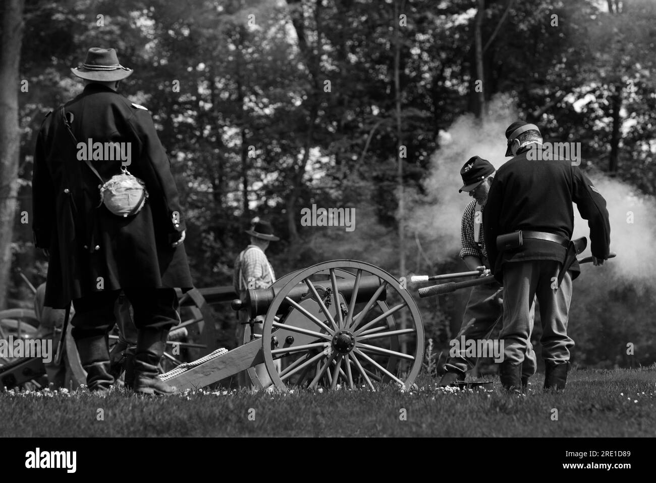 Reconstitution de la guerre civile américaine Banque D'Images