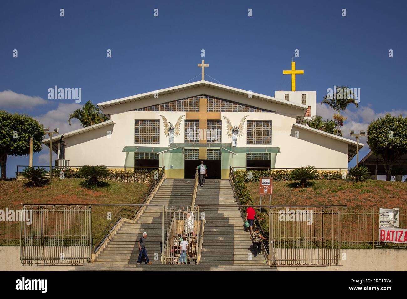 Église du très Saint Rédempteur où se trouvent les restes du Père Pélagius. Façade de l'église du très Saint Rédempteur dans la ville de Trind Banque D'Images