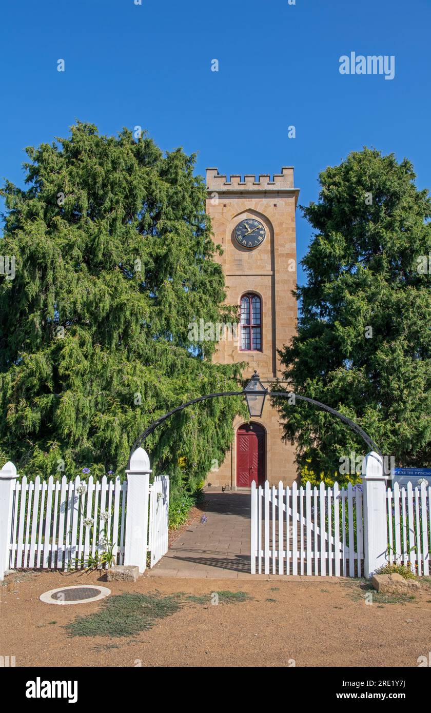 Église anglicane St Lukes Richmond Tasmanie Australie Banque D'Images
