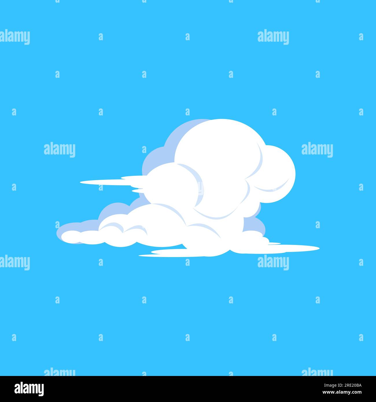 Illustration de nuage de Cirrus Illustration de Vecteur