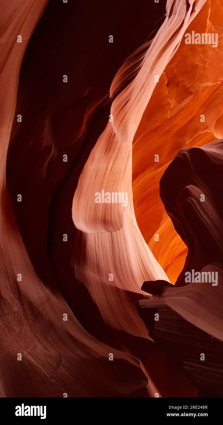 Les vagues d'Antelope Canyon Banque D'Images