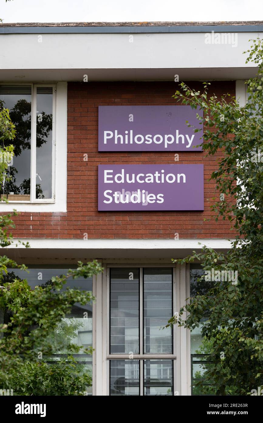 Bâtiment des départements d'études de philosophie et d'éducation, Université de Warwick, Royaume-Uni Banque D'Images