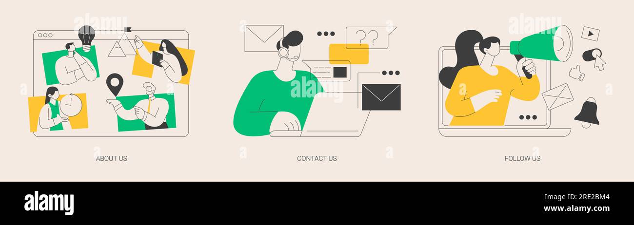 Informations sur l'entreprise illustrations vectorielles abstraites. Illustration de Vecteur