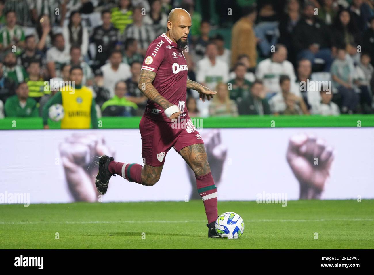 Curitiba, Brésil. 24 juillet 2023. Felipe Melo lors de Coritiba et Fluminense au Major Antônio Couto Pereira Stadium à Curitiba, PR. Crédit : Carlos Pereyra/FotoArena/Alamy Live News Banque D'Images