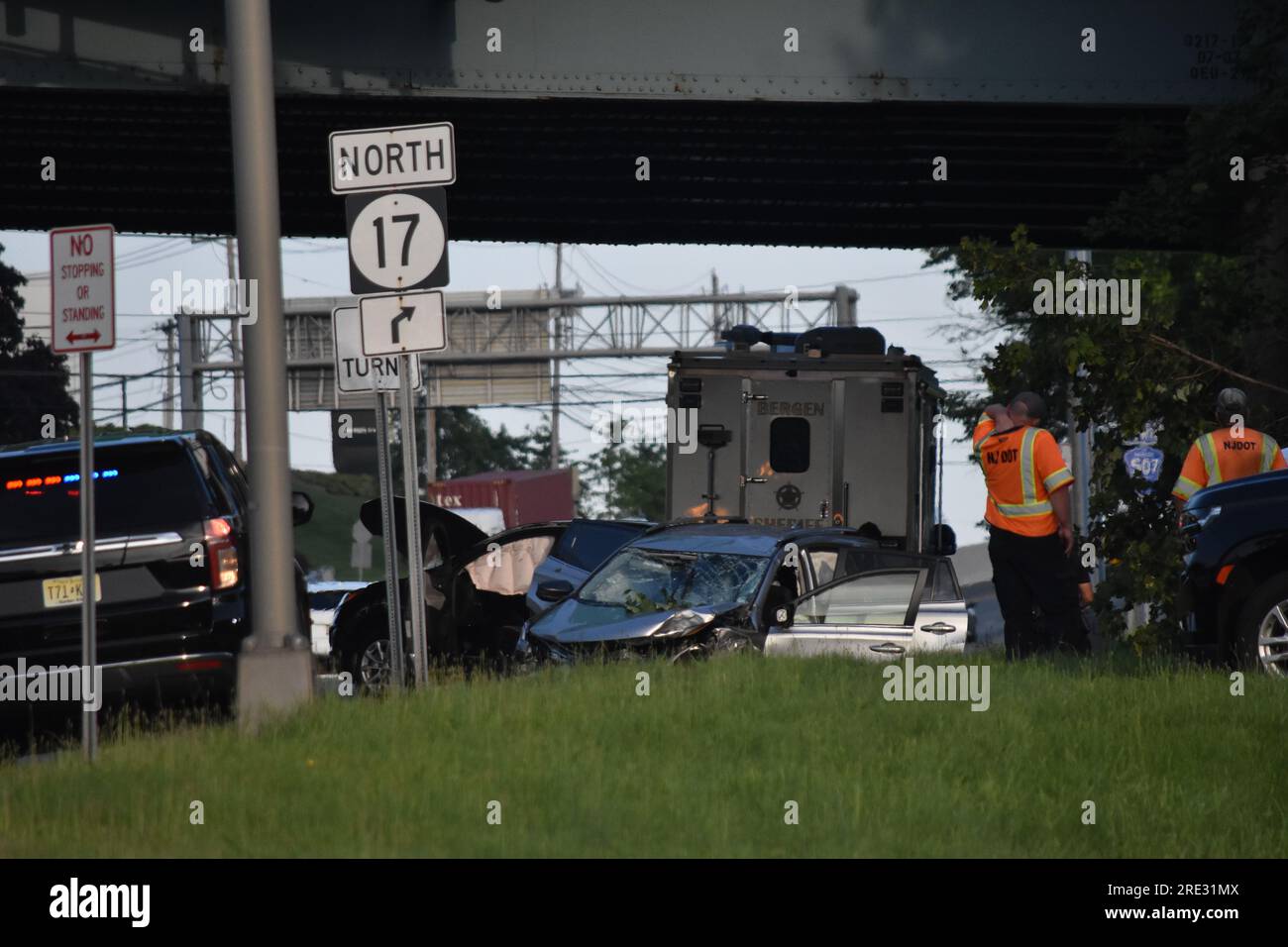 Ramsey, ÉtatsUnis. 24 juillet 2023. Les autorités photographient les