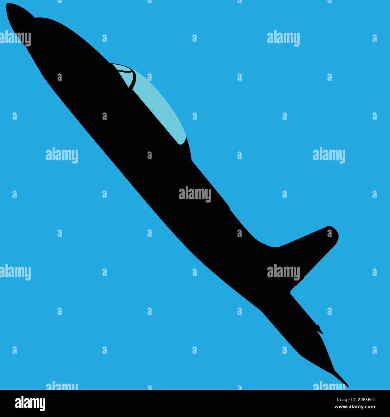 chasseur à réaction des années 1950 Illustration de Vecteur