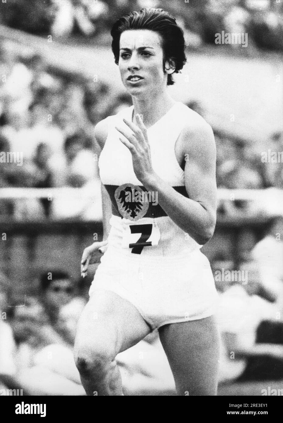 Wilden, Rita, * 8.10.1947, sprinteuse allemande, 200 mètres, Finale, 10e Championnats d'Europe d'athlétisme, AUTORISATION-DROITS-SUPPLÉMENTAIRES-INFO-NON-AVAILABLE Banque D'Images