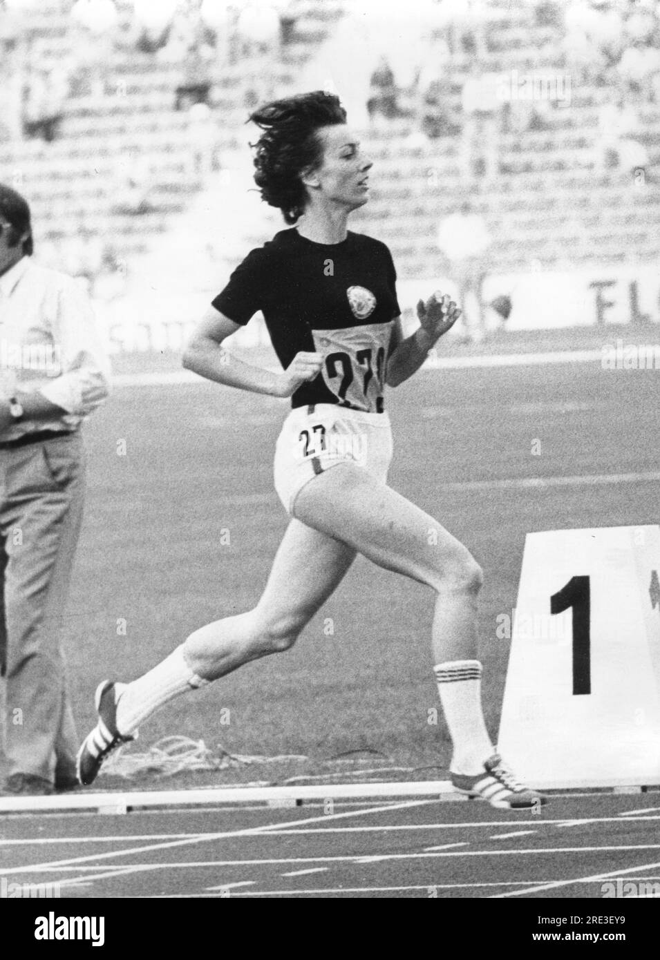 Wilden, Rita, * 8.10.1947, sprinteuse allemande, course de 400 mètres, Championnats d'Allemagne d'athlétisme, Munich, INFORMATIONS-AUTORISATION-DROITS-SUPPLÉMENTAIRES-NON-DISPONIBLES Banque D'Images