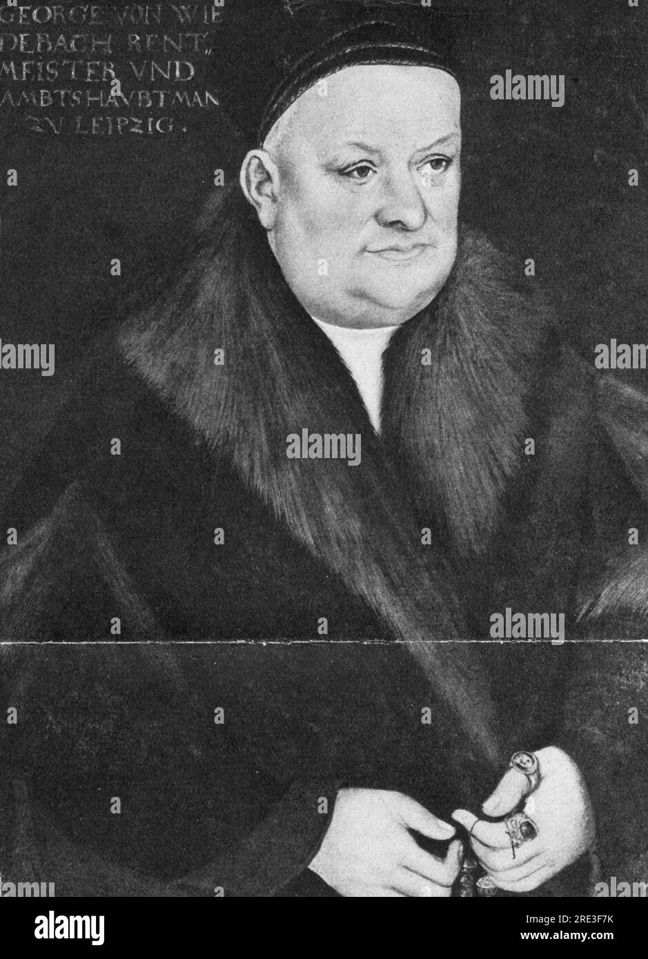 Wiedebach, Georg von, + 1524, huissier de justice saxon, imprimé d'après une peinture de Lucas Cranach l'ancien, INFORMATIONS-AUTORISATION-DROITS-SUPPLÉMENTAIRES-NON-DISPONIBLES Banque D'Images