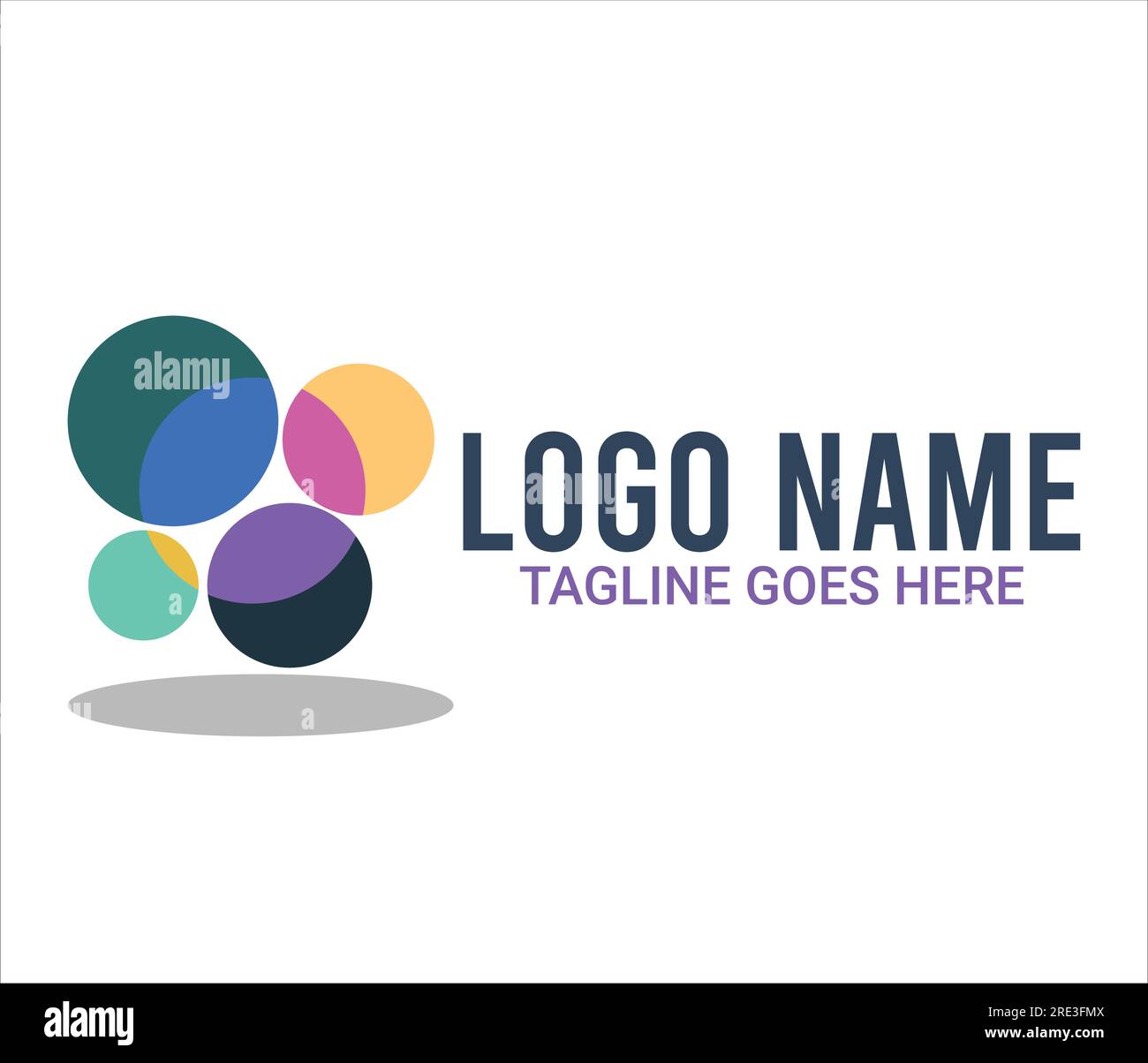 Conception d'entreprise et de logo d'identité de marque vectorielle gratuite Illustration de Vecteur