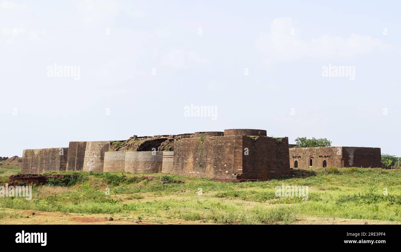 Ruin View of Gun Magazine, Bidar fort, Bidar, Karnataka, Inde Banque D'Images