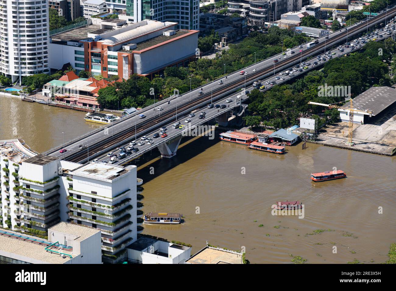 vue aérienne de la ville de bangkok Banque D'Images