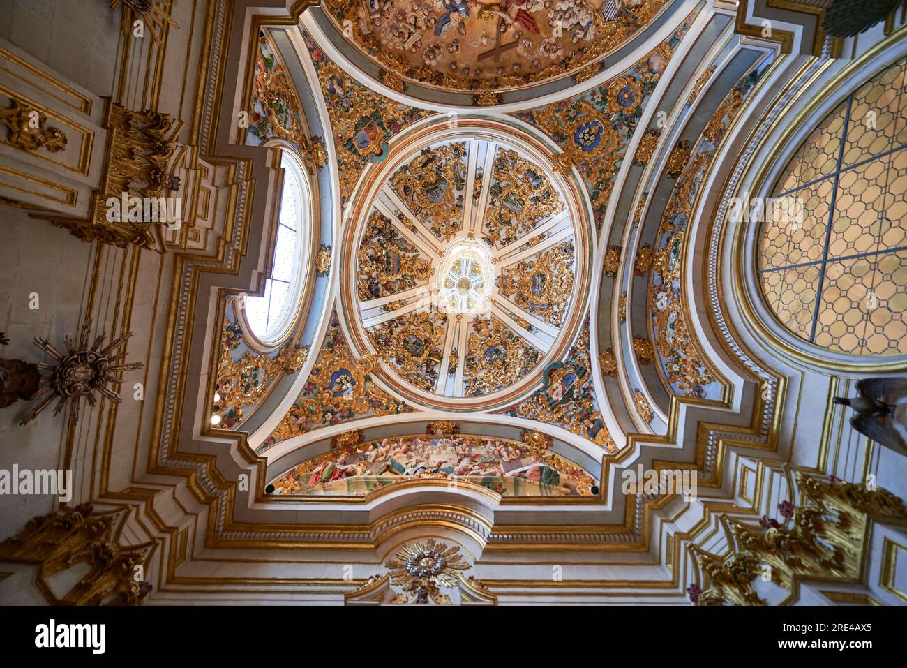 Vue intérieure de la cathédrale de Burgos, Burgos, Castilla y Leon, Espagne Banque D'Images