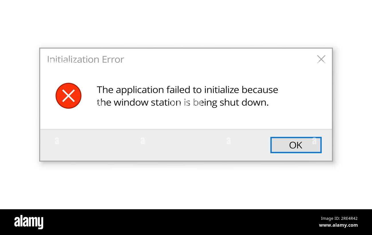 Message d'erreur sur l'écran de la fenêtre de l'ordinateur, élément vectoriel de l'interface utilisateur du système d'exploitation du pc, interface utilisateur ou interface graphique. Fenêtre contextuelle d'avertissement ou d'alerte avec notification d'erreur de programme logiciel ou de périphérique matériel Illustration de Vecteur