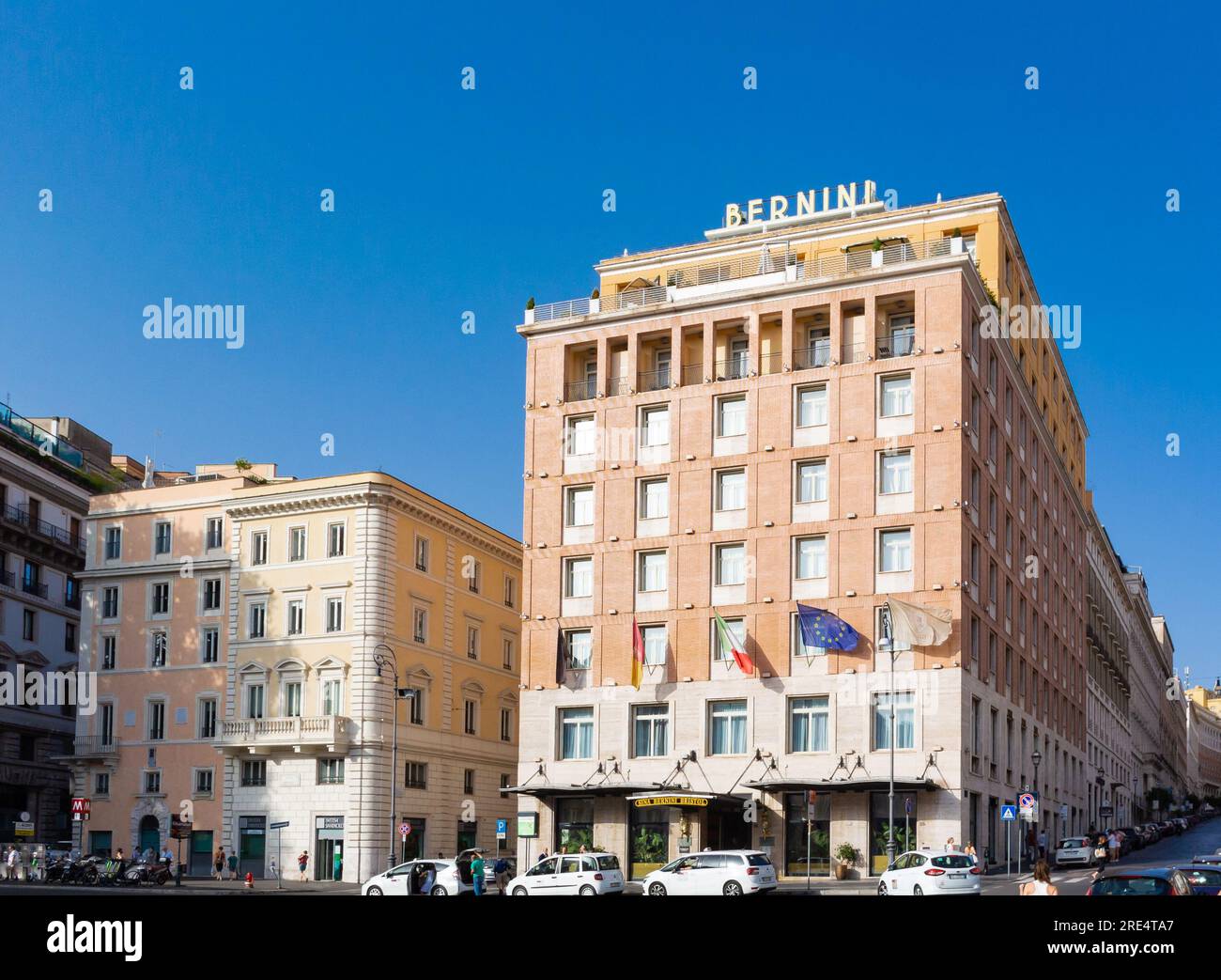 Rome, Latium, Italie, Sina Bernini Bristol, Autograph Collection, Hôtel cinq étoiles à Rome. Banque D'Images